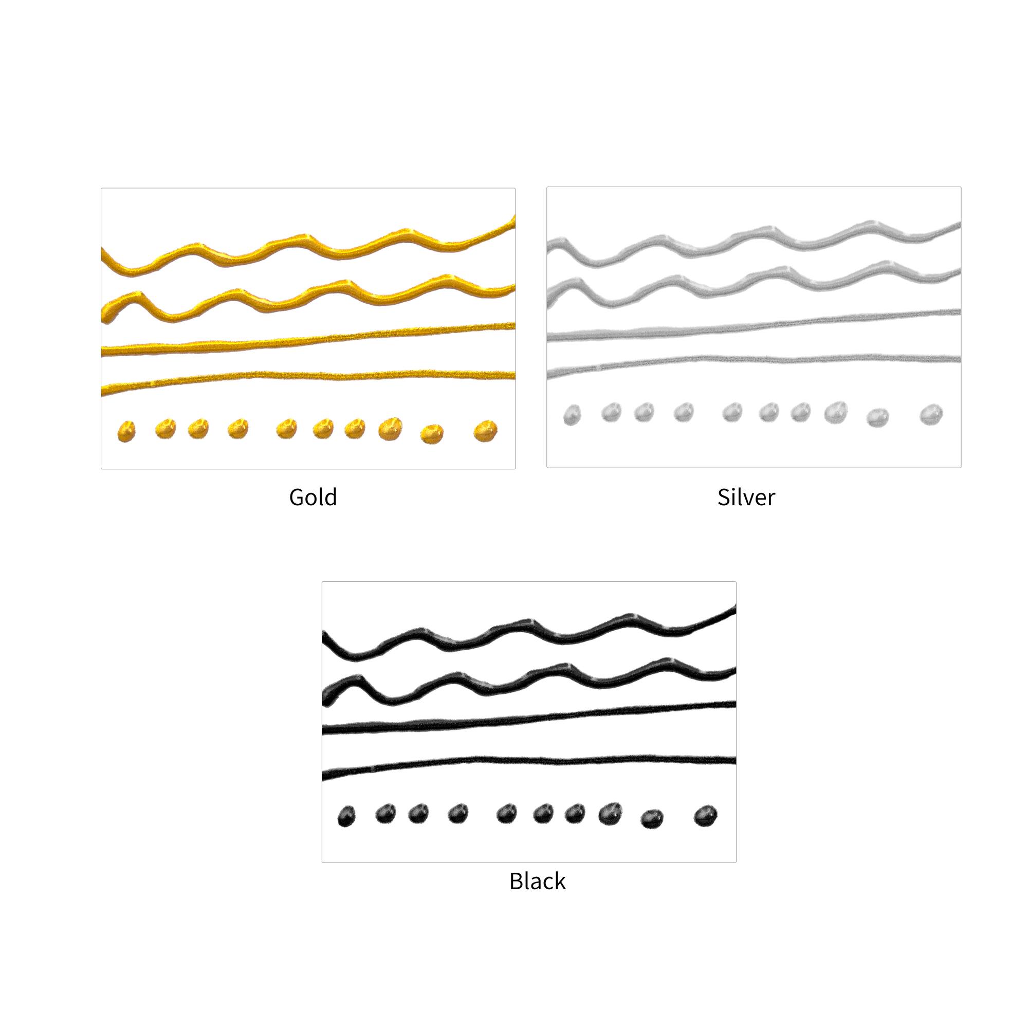 Metallic 3 Piece Acrylic 3D Paint Liner Set by Artist's Loft™